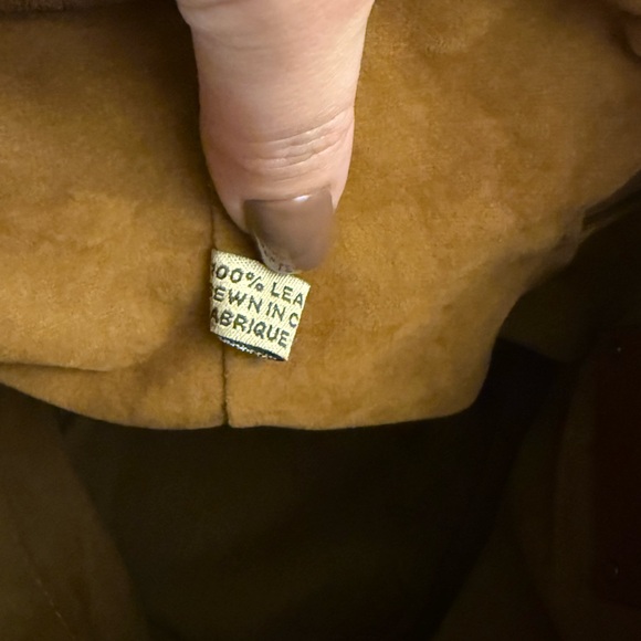 Patricia Nash Brindisi Distressed Brown and Tan Leather Drawstring Bag - Picture 11 of 13